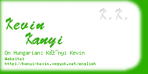 kevin kanyi business card